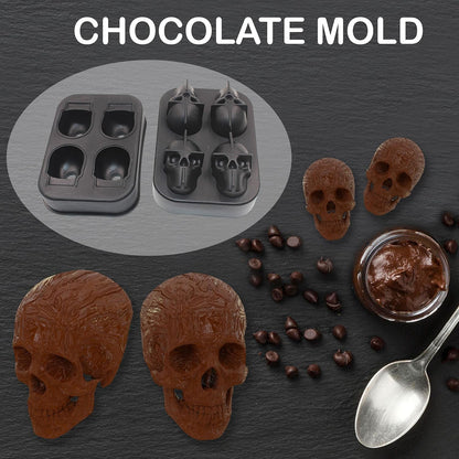 Ice Molds - Silicone Ice Cube Tray with Lid - Easy Fill and Release Ice Maker - Great for Parties and Events