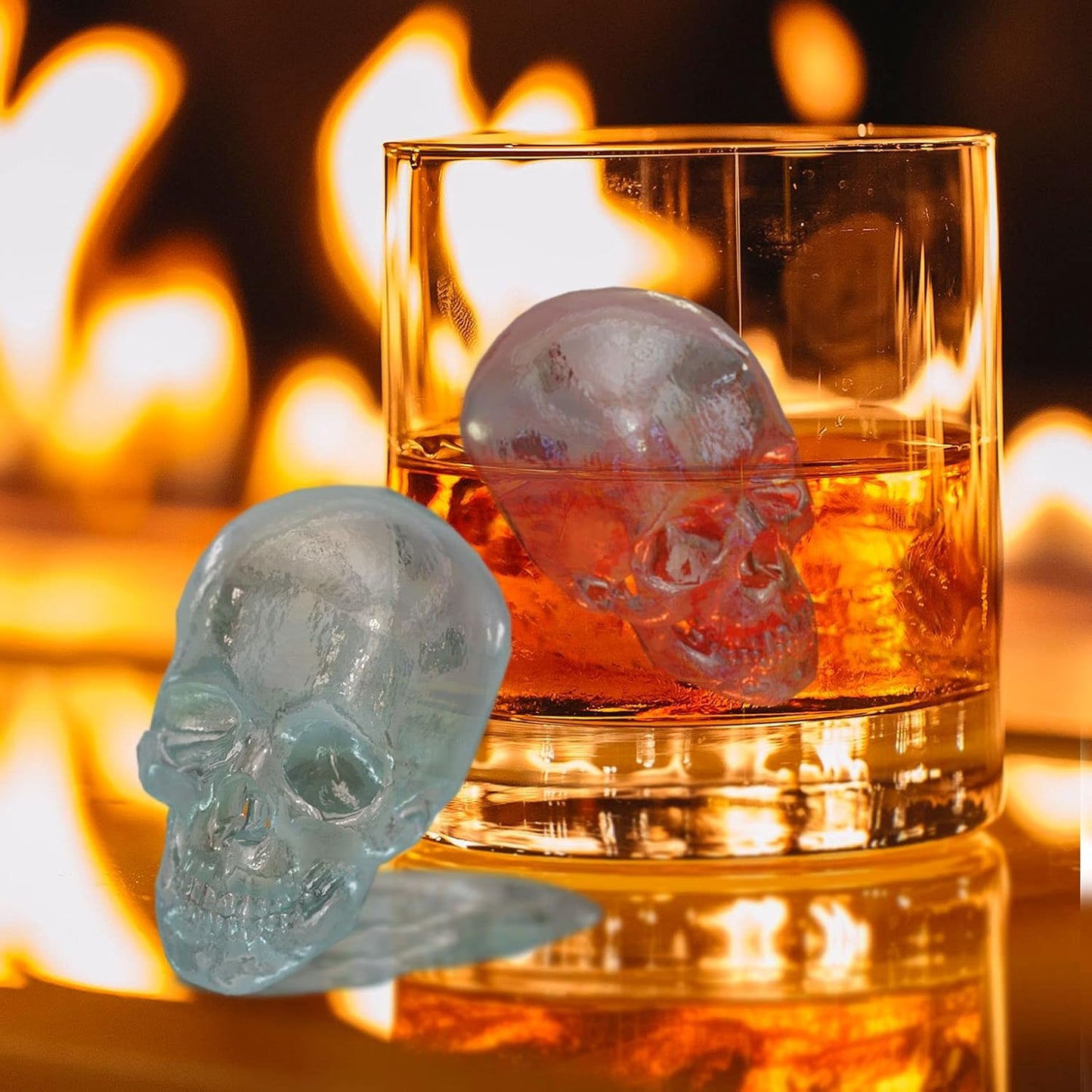 Ice Molds - Silicone Ice Cube Tray with Lid - Easy Fill and Release Ice Maker - Great for Parties and Events