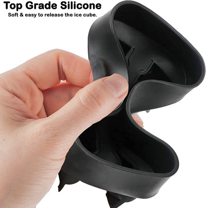 Ice Molds - Silicone Ice Cube Tray with Lid - Easy Fill and Release Ice Maker - Great for Parties and Events